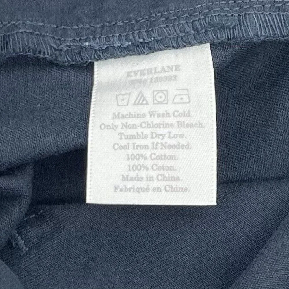 Everlane Mens Chino Pant Size 32 Navy Cotton Straight Leg Cotton Uniform Preppy